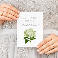 White Hydrangea sera-tu ma servante d'honneur ?