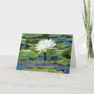 Carte White Lotus Bonne Fête des Mères
