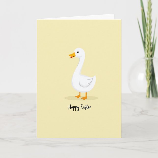 Carte White Waterfowl Easter Card (Devant)