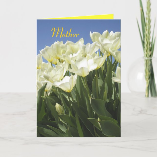 Carte whitetulips, mère (Devant)