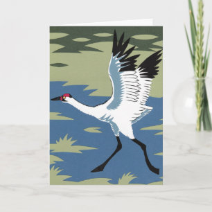 Carte Whooping Crane Greeting Card