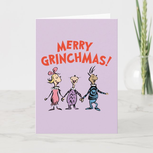 Carte Whos Holding Hands Merry Grinchmas (Devant)