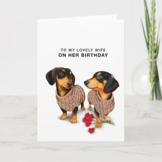 Carte Wife Birthday Card 
