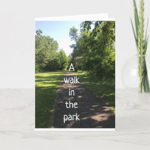 CARTE **WIFE** UNE MARCHE DANS LE PARC AGRÉABLE ET CALME