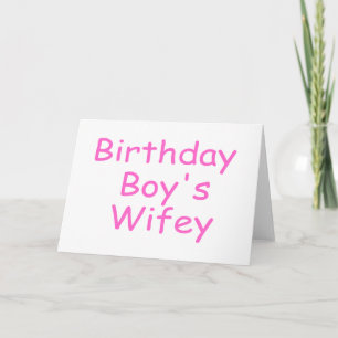 Carte Wifey Boy