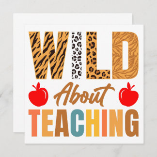 Carte Wild About Enseignement