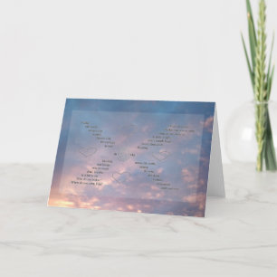 Carte Wild Words Sunset Sky Photo Word Art Grey Card