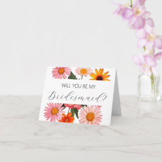 Carte Will you be my Bridesmaid proposal card