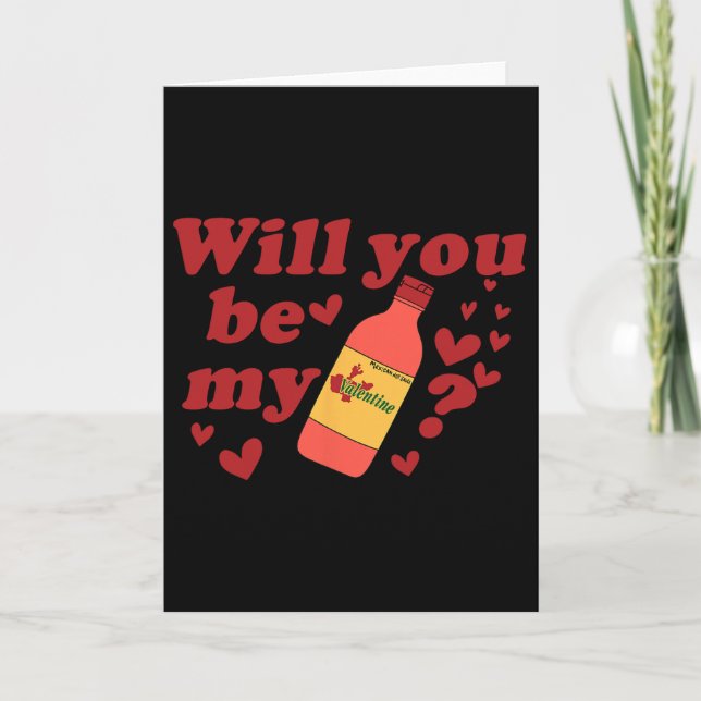 Carte Will You Be My Valentine  (Devant)