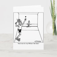 William disent le tir de racquetball
