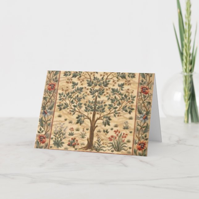 Carte William Morris Arbre De Vie (Devant)