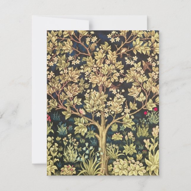 Carte William Morris Arbre De Vie (Devant)