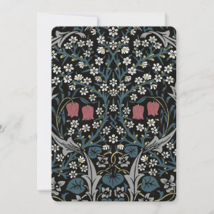 Carte William Morris Blackthorn Floral Art Nouveau
