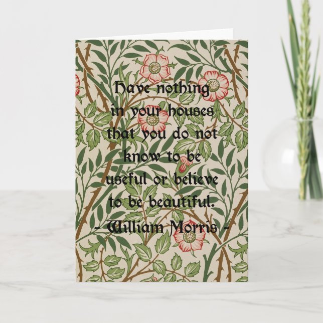 Carte William Morris Citation (Devant)