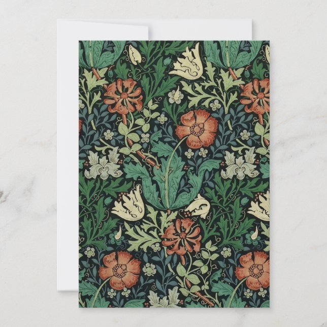 Carte William Morris Compton Floral Art (Devant)