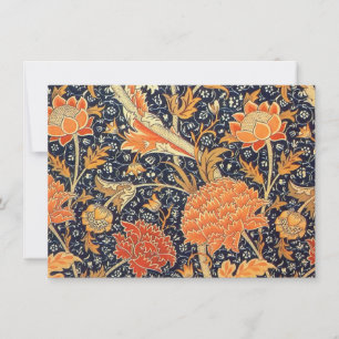 Carte William Morris Cray Floral Art Nouveau Motif