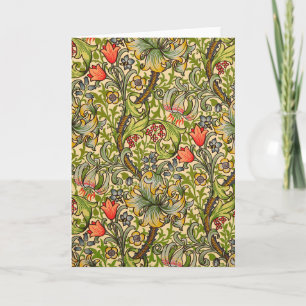 Carte William Morris Golden Lily Vintage Floral Design