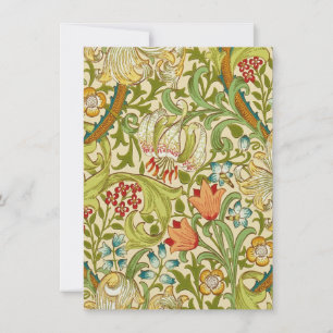 Carte William Morris Golden Lily Vintage Pré-Raphaélite