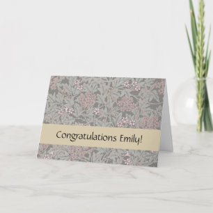 Carte William Morris Jasmine Motif de fleurs
