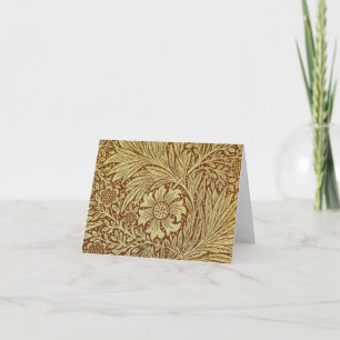 Carte William Morris Marigold Motif de fleurs antiques