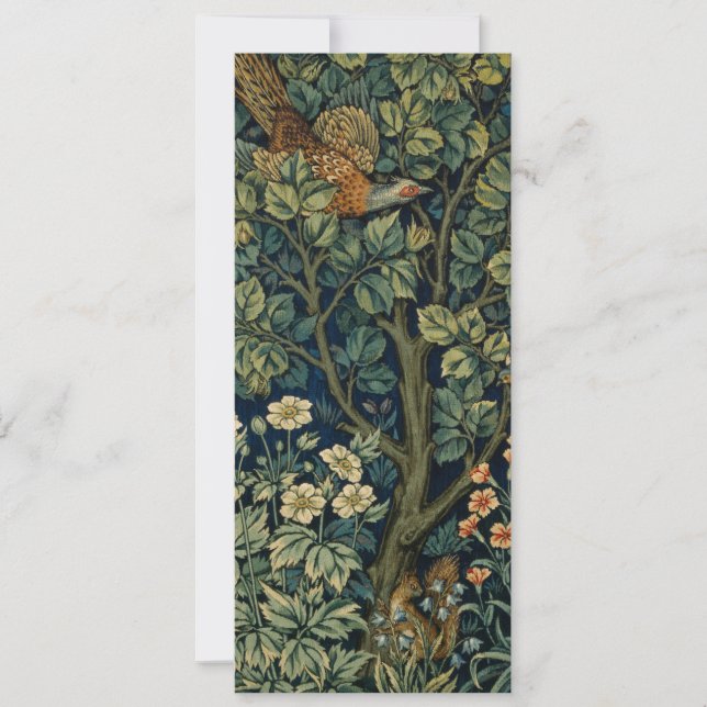 Carte William Morris Pheasier Bois Bois (Devant)
