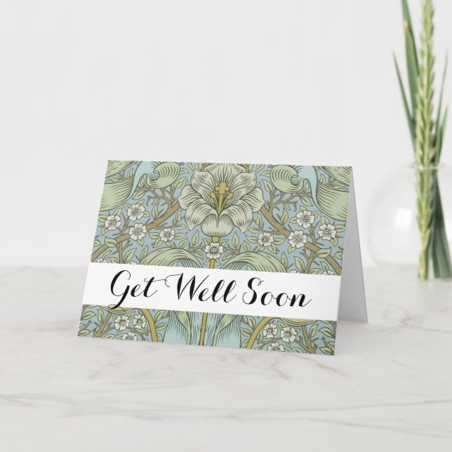 Carte William Morris Spring Thicket : Floral antique (Devant)