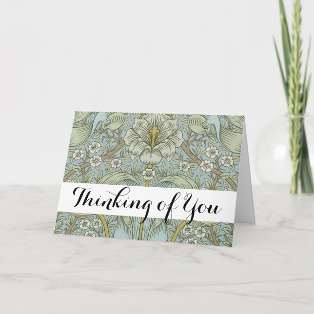 Carte William Morris Spring Thicket : Floral antique (Devant)