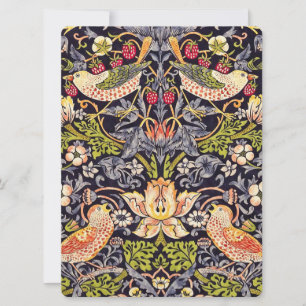 Carte William Morris Strawberry Thief Floral Art nouveau