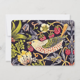 Carte William Morris Strawberry Thief Floral Art nouveau