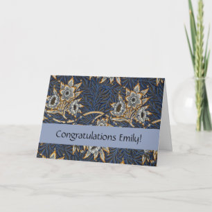 Carte William Morris Tulip Willow Blue Motif