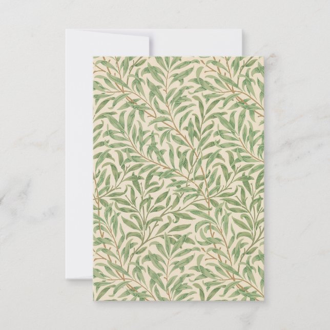 Carte William Morris Willow Bough Garden Flower Classic (Devant)