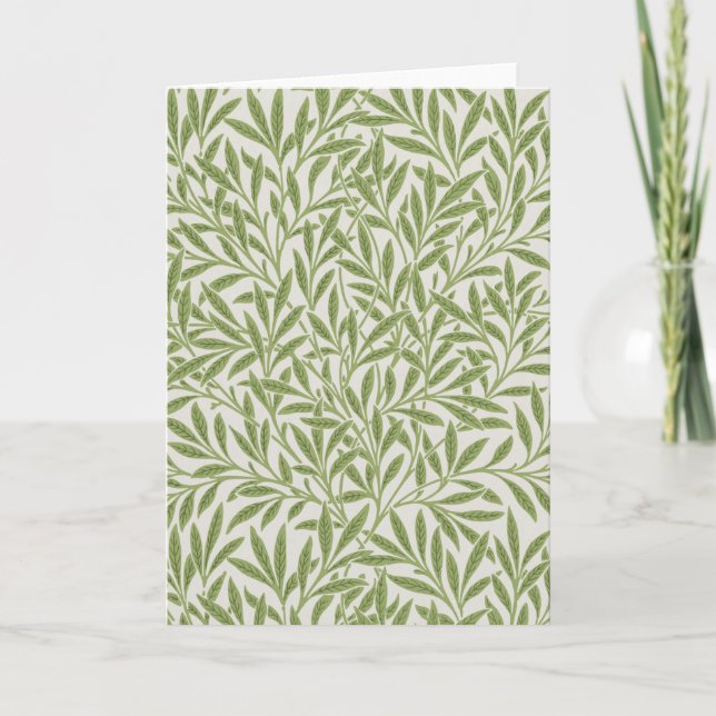 Carte Willow Motif, William Morris (Devant)