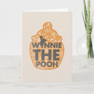 Carte Winnie l'Ooh Floral Hunny Pot