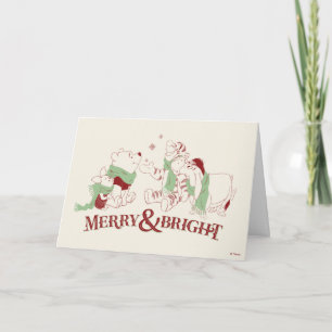 Carte Winnie l'Ooh   Merry & Bright