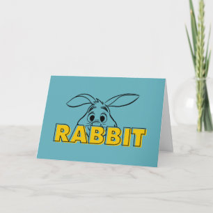 Carte Winnie l'Ooh   Peek-A-Boo de lapin