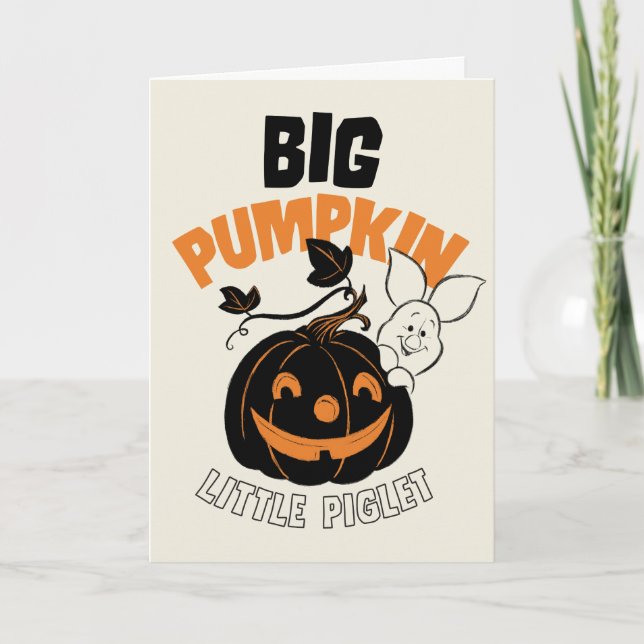 Carte Winnie l'Ooh | Petit Gros Poumon de Piglet (Devant)