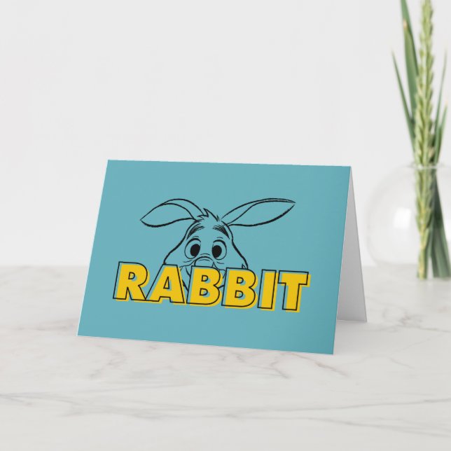 Carte Winnie l'ourson | Lapin Cache-Cache (Devant)