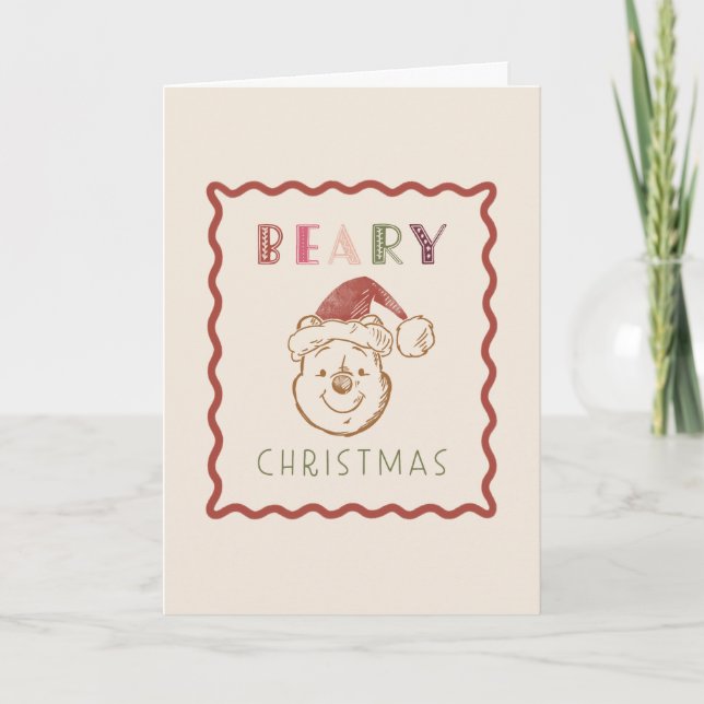 Carte Winnie l'ourson | Noël d'ours (Devant)