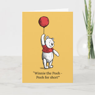 Carte Winnie l'ourson pour court