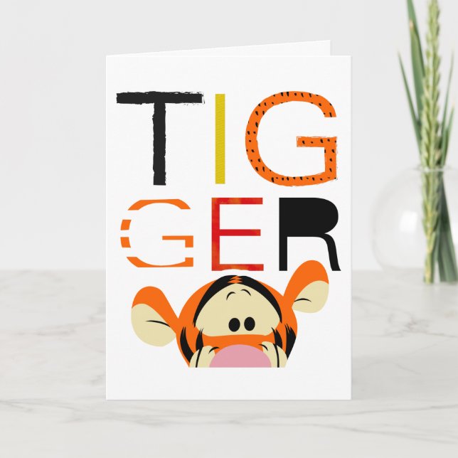 Carte Winnie the Pooh - Tigger Editorial (Devant)