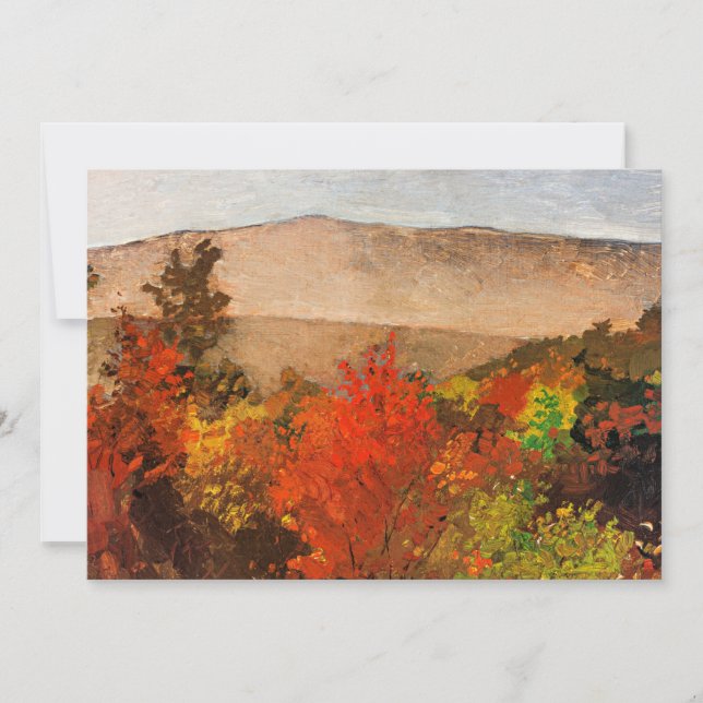 Carte Winslow Homer - arbres d'automne, (Devant)