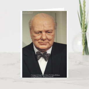 Carte Winston Churchill Échec Sagesse Citer Les Cadeaux