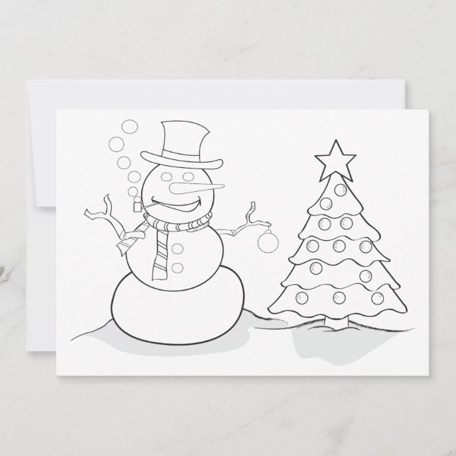 Carte Winter Color me (Devant)