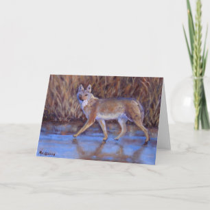 Carte Winter Coyote Art Toutes les occasions
