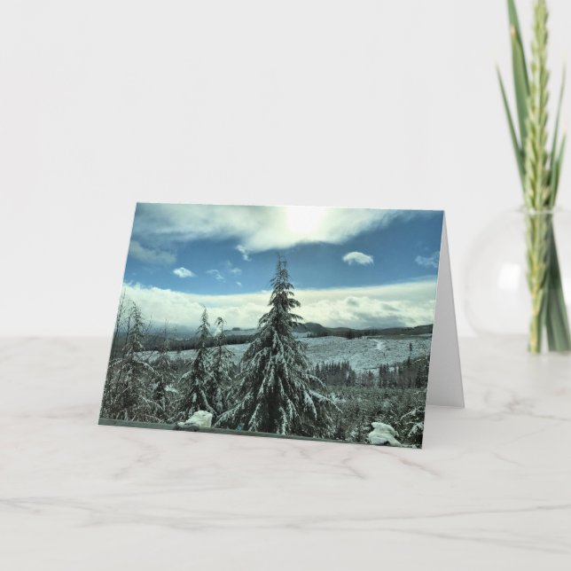 Carte Winter dans la Tillamook State Forest, Oregon (Devant)