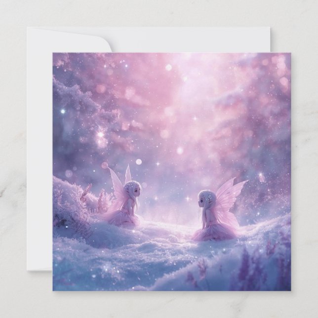 Carte Winter Whispers and Fairy Light (Devant)