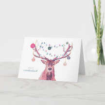 Winter Wonderland Christmas Deer Greer Card