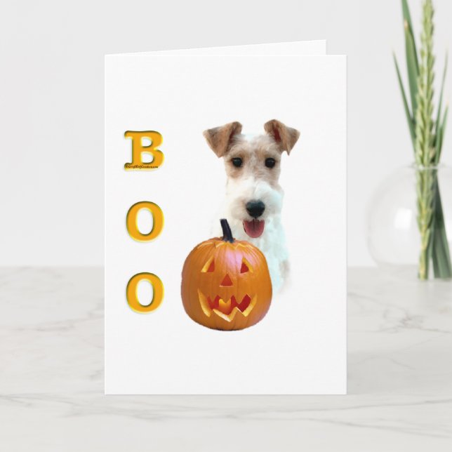 Carte Wire Fox Terrier Boo (Devant)