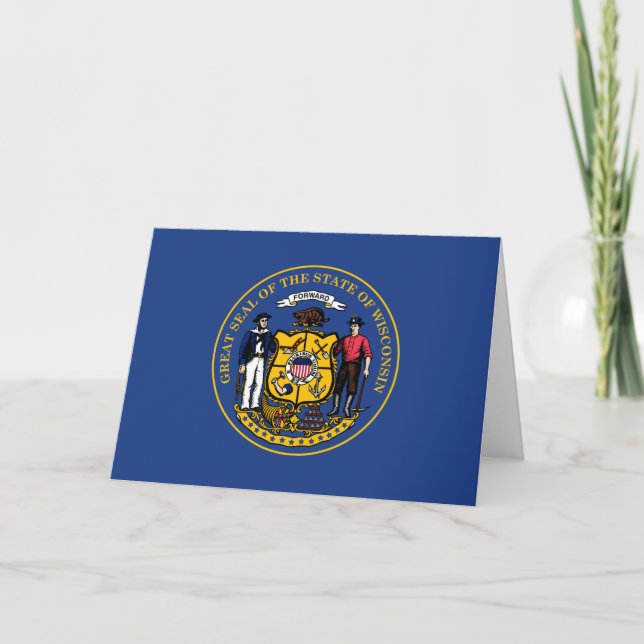 Carte Wisconsinite Seal, Seal of Wisconsin (Devant)