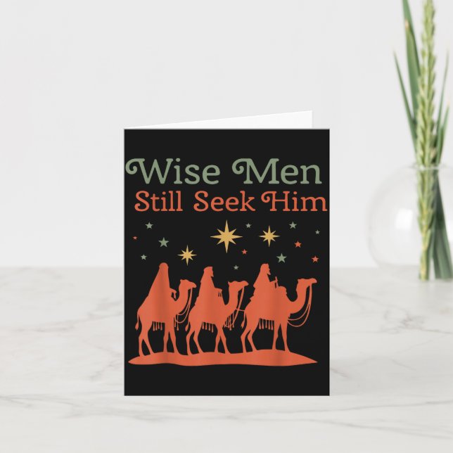 Carte Wise Men Still Seek Him Nativity Scene Christian C (Devant)